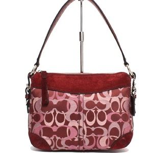 NEARLY NEW VERIFIED AUTHENTIC COACH SUEDE/LEATHER